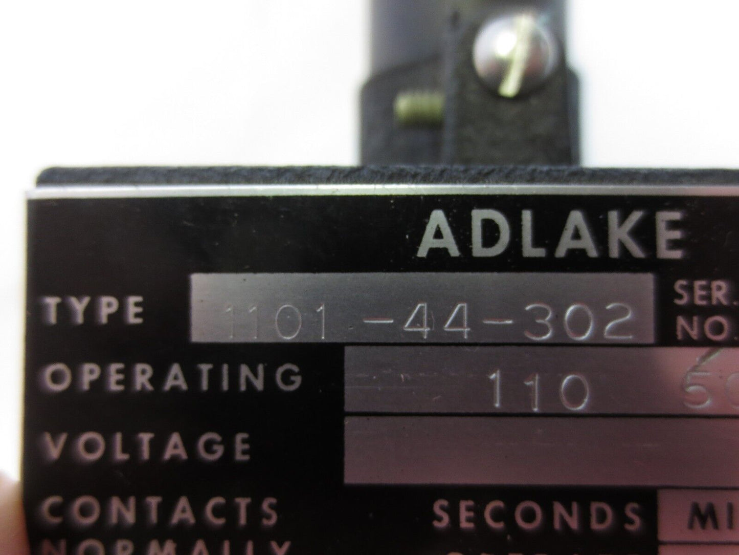 ADAMS & WESTLAKE 1101-44-302 MERCURY CONTACTOR - 110/60 NO 0-30 NEW SURPLUS