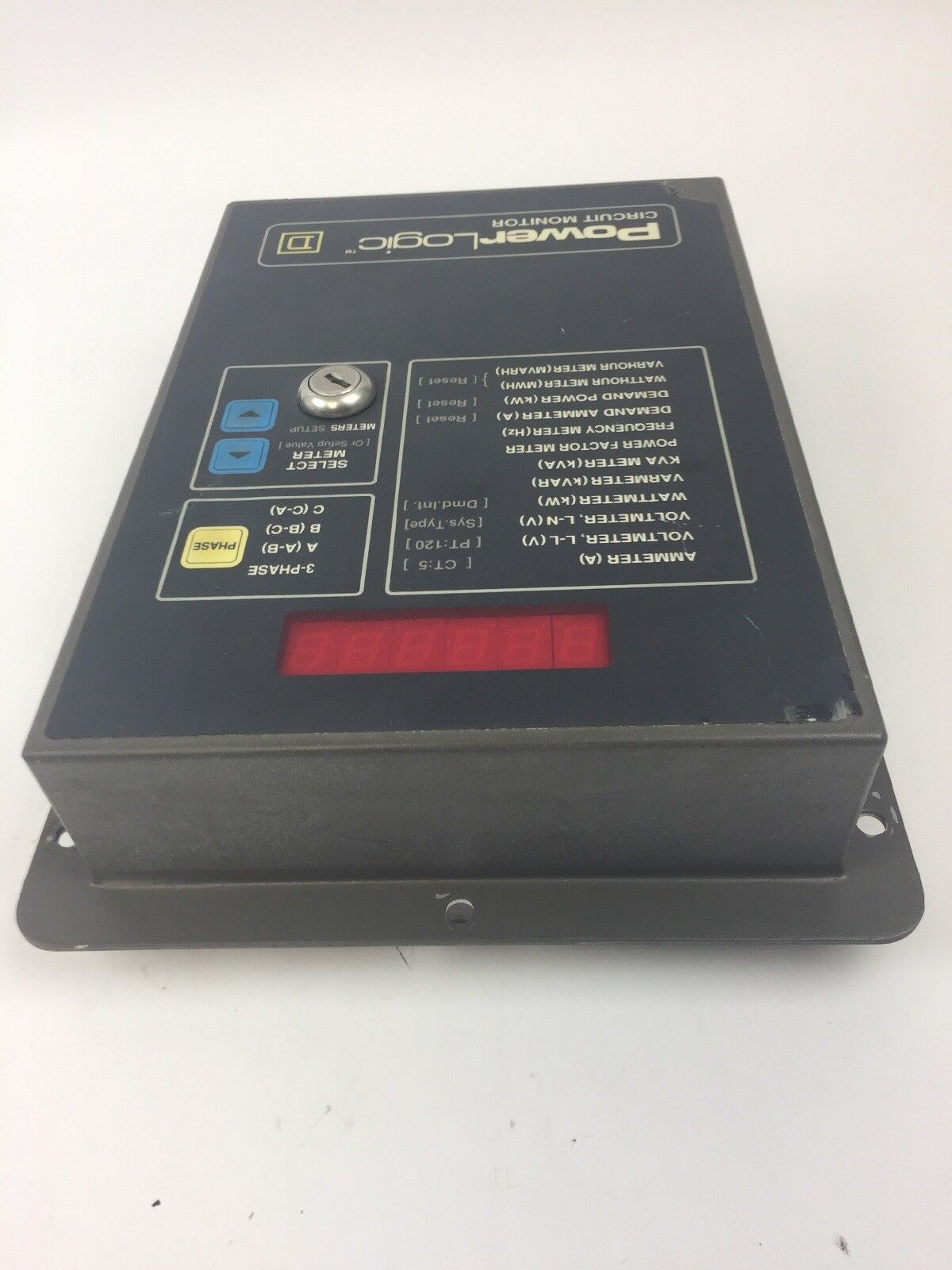 SQUARE D CM-150 POWER LOGIC CIRCUIT MONITOR 120 VAC 0.5 AMP 50/60 HZ CLASS 3020