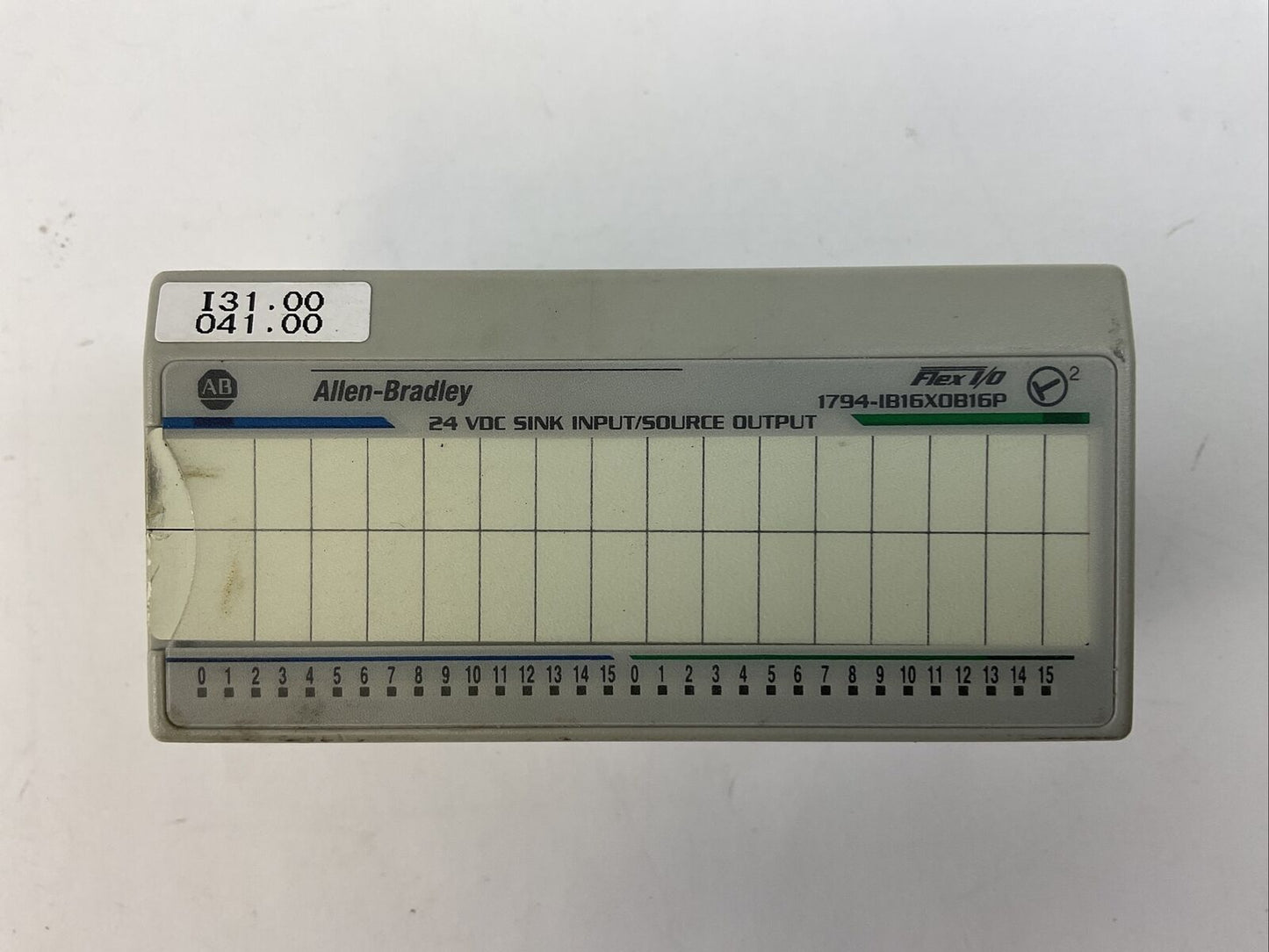 ALLEN BRADLEY 1794-IB16XOB16P SER A REV B01 24VDC SINK INPUT / SOURCE OUTPUT