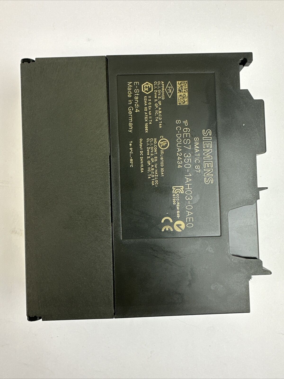 SIEMENS 1P 6ES7 350-1AH03-0AE0 COUNTER MODULE OUTPUT 24VDC 0.5A
