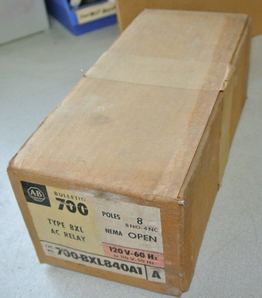 ALLEN-BRADLEY 700-BXL840A1 - AC RELAY TYPE BXL - 110/120V - 8-POLE - NEW SURPLUS