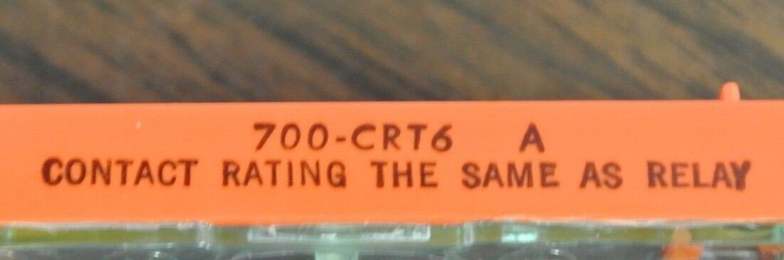 ALLEN-BRADLEY 700-CRT6 - NORMALLY CLOSED CONTACT CARTRIDGE ORANGE - NEW SURPLUS