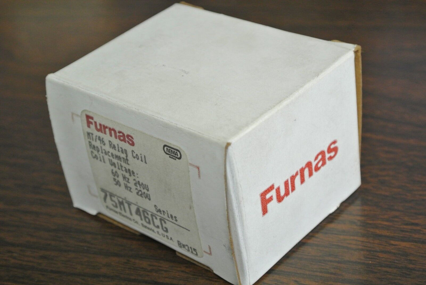 FURNAS 75MT46CG MACHINE TOOL RELAY COIL / REPLACEMENT 240V, 60Hz NEW SURPLUS