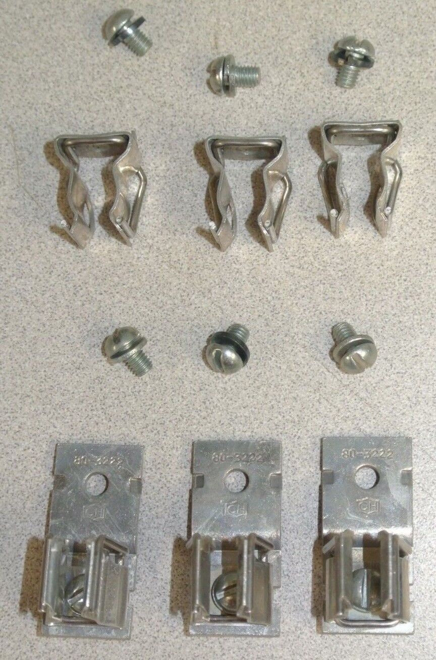 LOT of 5 CUTLER-HAMMER C350KC21 FUSE CLIP KIT / 30A / 250V / SIZE 1 NEW SURPLUS