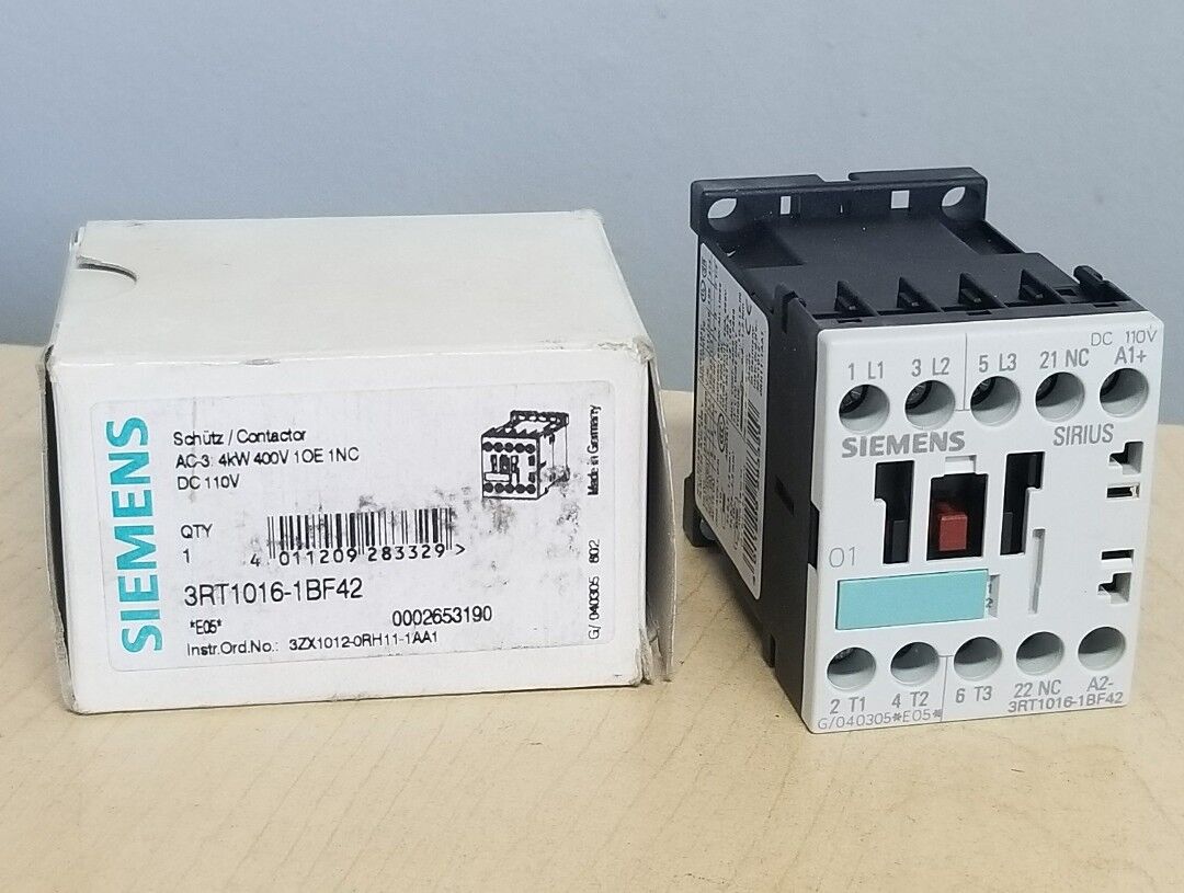 Siemens 3RT1016-1BF42 3RT1 016-1BF42 CONTACTOR