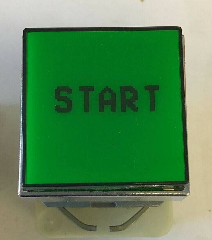 SQUARE D 9001 KXRB103 PUSH BUTTON "START" GREEN CAP
