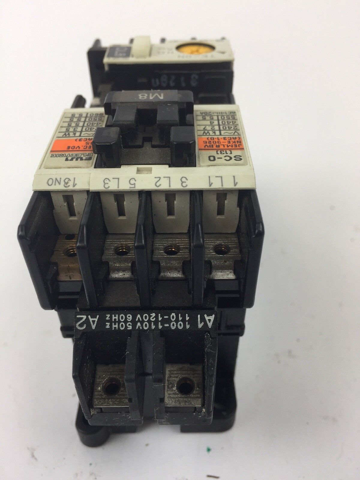 FUJI ELECTRIC 4NC0F0 TYPE SC-0 CONTACTOR 4NK0AS TYPE TK-0N OVERLOAD RELAY