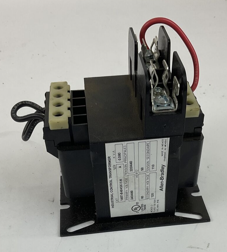 ALLEN BRADLEY 1497-B-BASX-A-N INDUSTRIAL CONTROL TRANSFORMER.080KVA 480V 60/50HZ