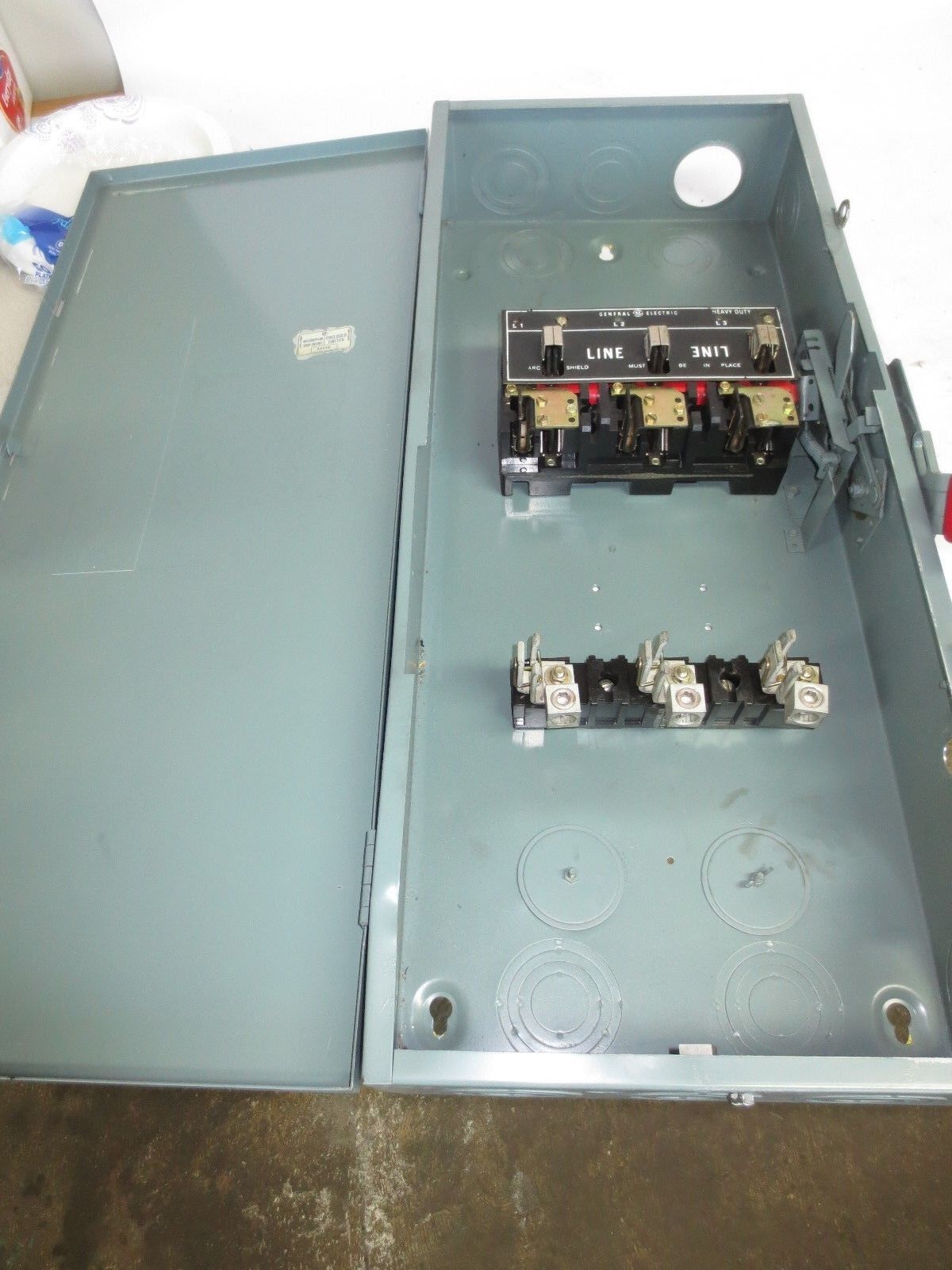 GEN. ELECTRIC NP1578001A / TH3364 HEAVY DUTY SAFETY SWITCH, 200A, 600V, MAX 60HP