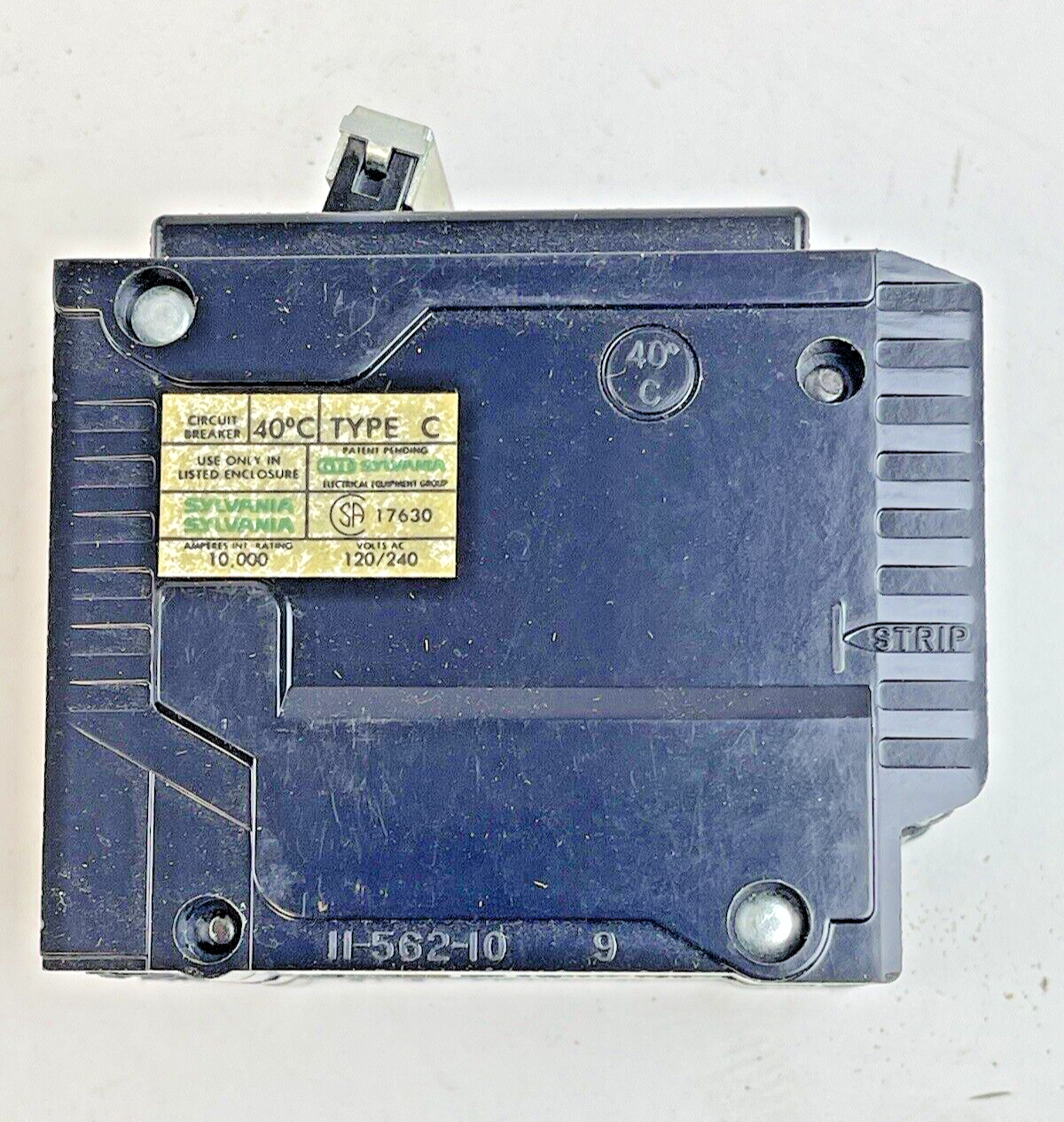 GTE SYLVANIA *BOX OF 5*-C-290- 2 POLE, 90 A, 240 VAC FULL-SIZE CIRCUIT BREAKER