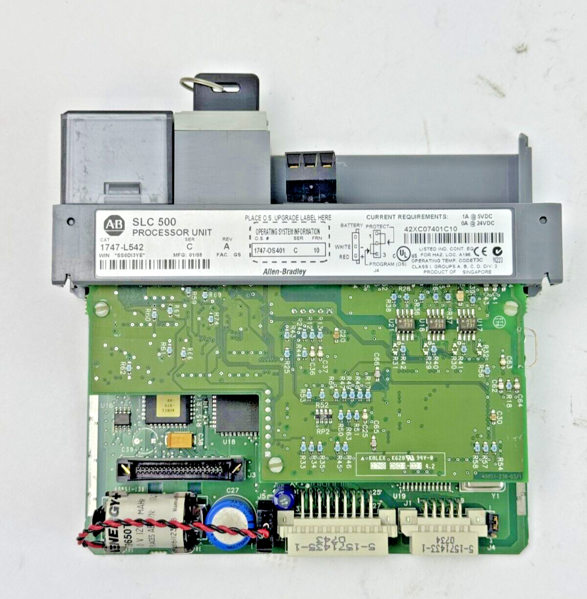 ALLEN-BRADLEY - 1747-L542 SER. C REV. A FRN: 10 -SLC 5/04 CPU PROCESS *NO DOOR