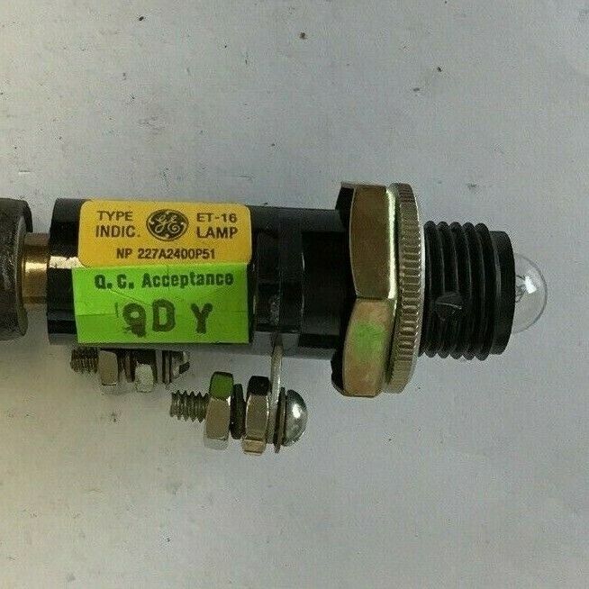 GENERAL ELECTRIC 127B8108G-2 INDICATING LAMP 125VDC TYPE ET-16