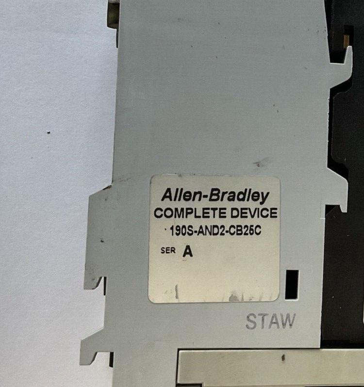 ALLEN BRADLEY 190S-AND2-CB25C COMBINATION STARTER SER.A