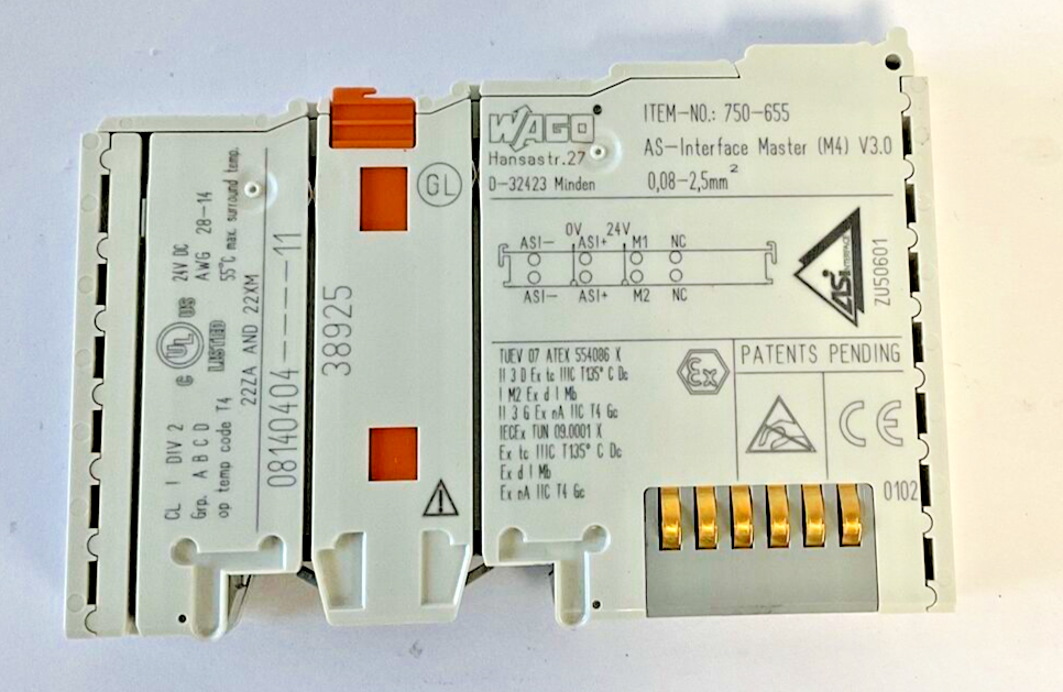 WAGO 750-655 OUTPUT MODULE 8 CHANNEL 24VDC