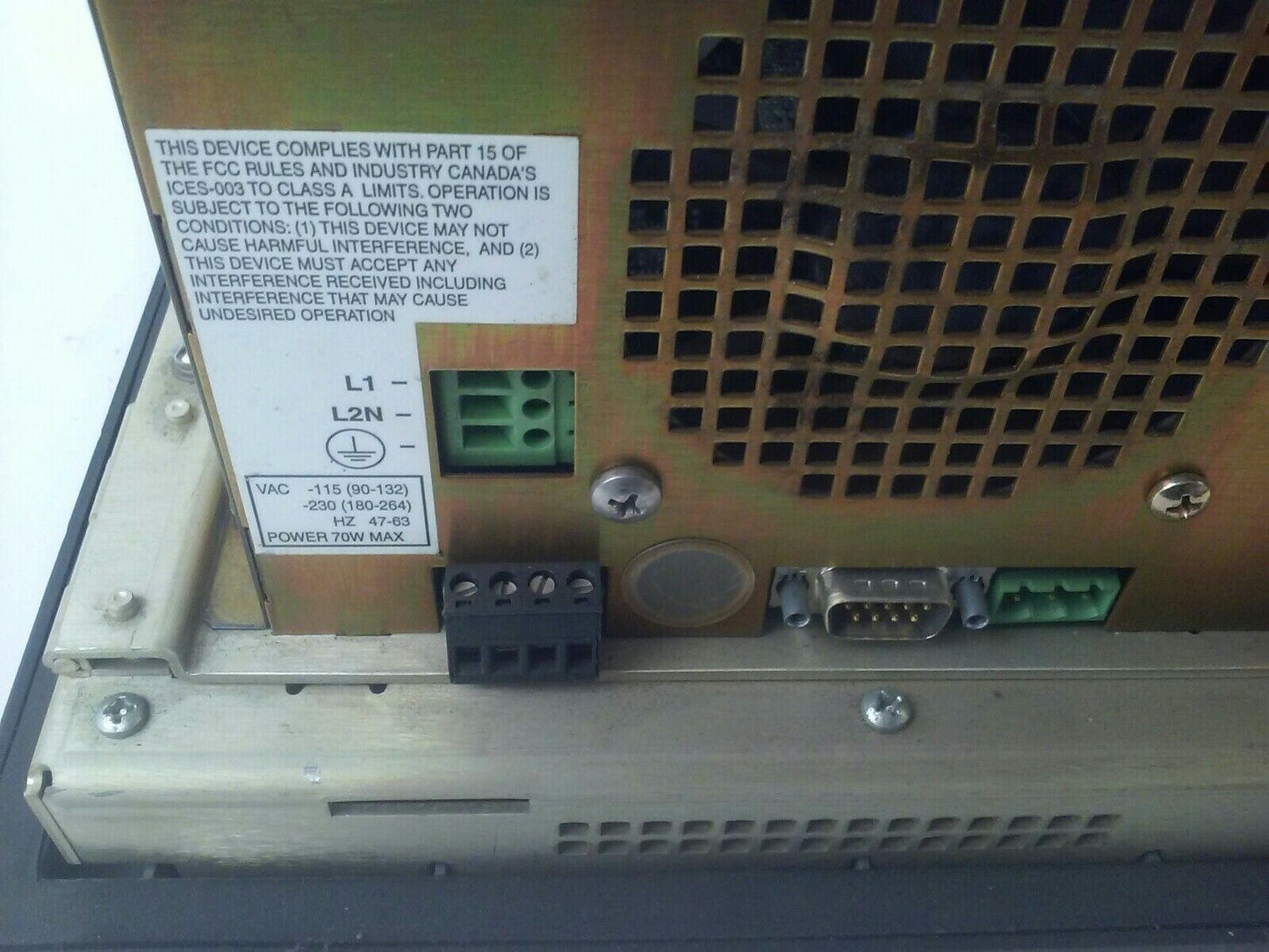 ALLEN BRADLEY 2711E-T10C6 SER. D REV. A PANELVIEW 1000E TERMINAL FRN 5.14