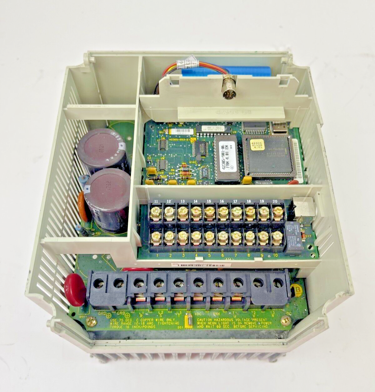 ALLEN BRADLEY - 1305-BA02A SER. A - AC VARIABLE SPEED DRIVE -380-460V,1.6A,.75HP