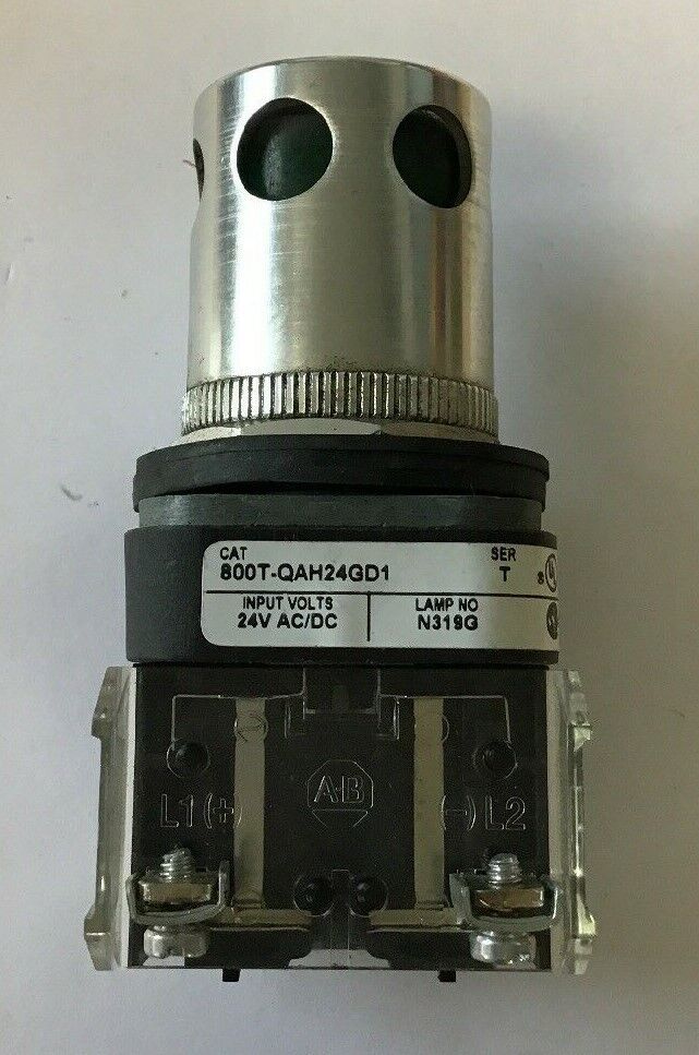 ALLEN BRADLEY 800T-QAH24GD1 , SERIES T, PUSH BUTTON GREEN, 24 VDC/AC