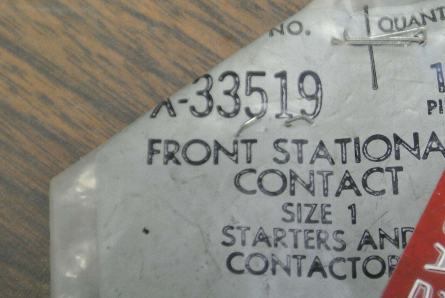 LOT of 6 / ALLEN-BRADLEY X-33519 FRONT STATIONARY CONTACTS / SIZE 1 NEW SURPLUS