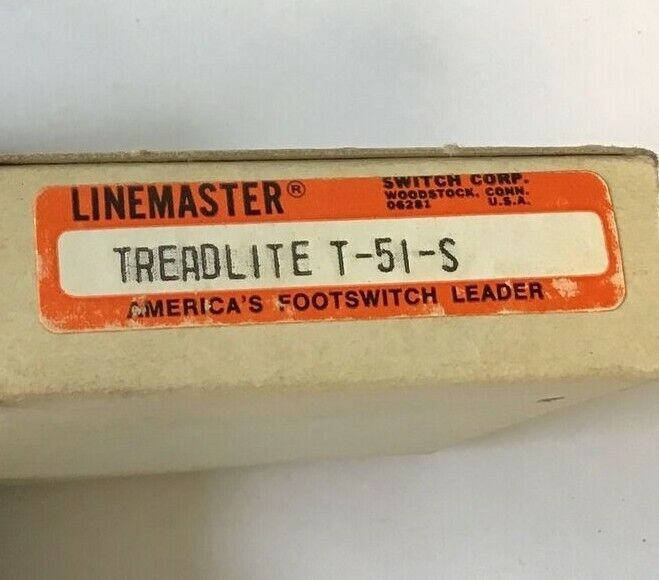 LINEMASTER TREADLITE T-51-S FOOTSWITCH 7A 125-250VAC 1/6H.P.