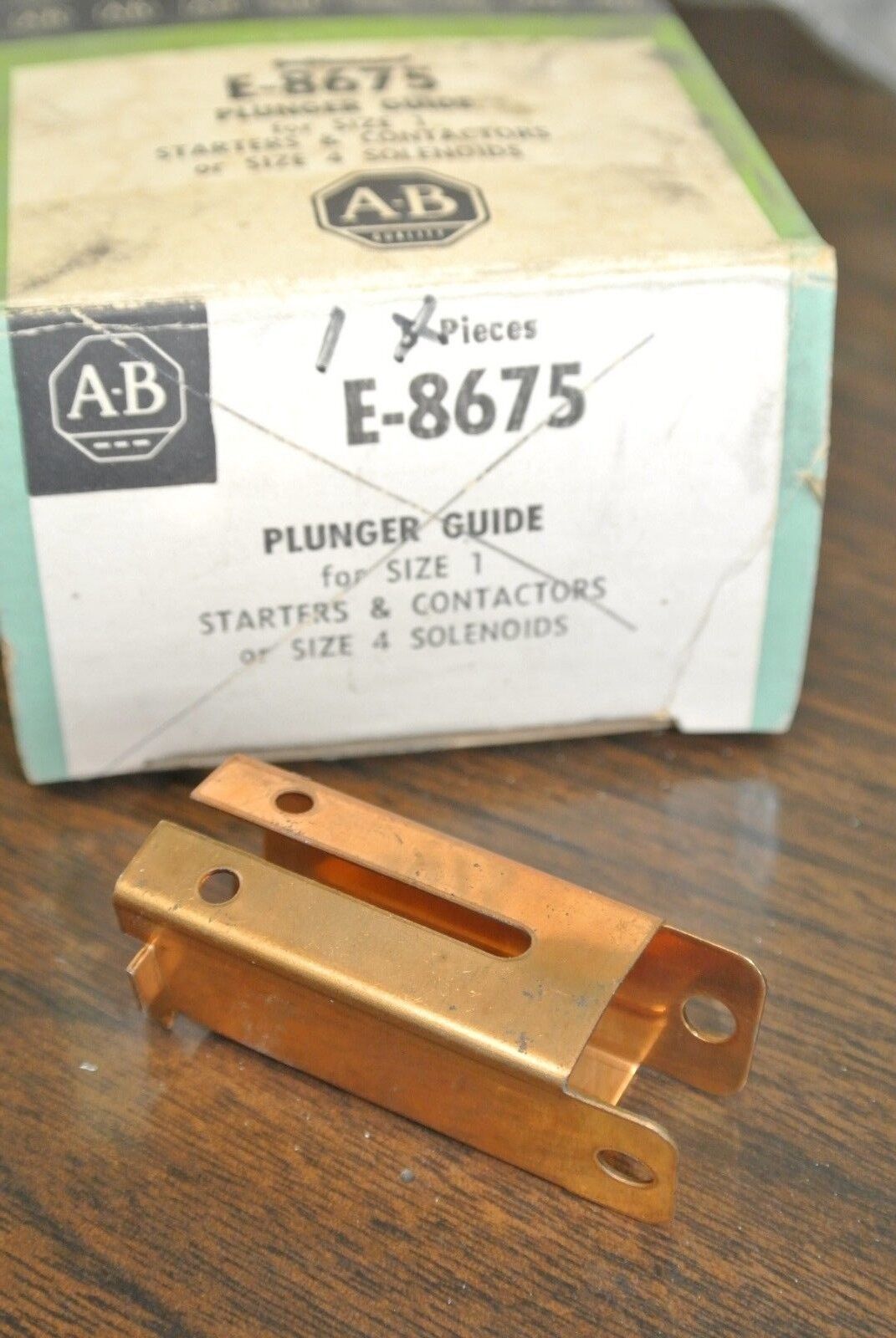 ALLEN-BRADLEY E-8675 PLUNGER GUIDE / SIZE 1 / SIZE 6 SOLENOIDS / NEW SURPLUS 6pc
