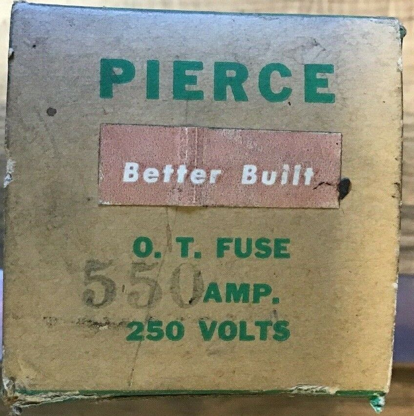 PIERCE PV-79 NON-RENEWABLE FUSE 550A 250V
