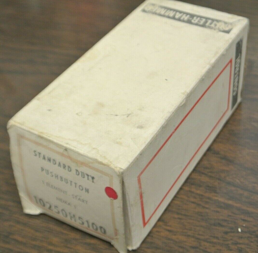 CUTLER-HAMMER 10250H5100 STANDARD DUTY PUSHBUTTON / "START" / NEW SURPLUS