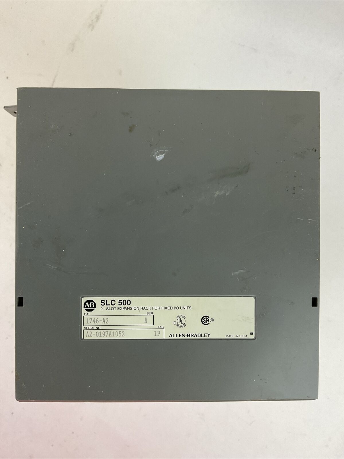 ALLEN BRADLEY 1747-L40A SER C FRN 6 PROCESSOR UNIT 40 I/0 1746-A2 2 SLOT EXPANSI