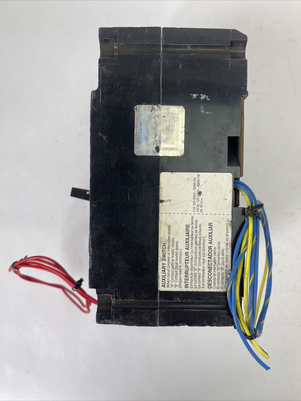 SQUARE D FHP361001253 CIRCUIT BREAKER 100AMP 600VAC 250VDC 3POLE