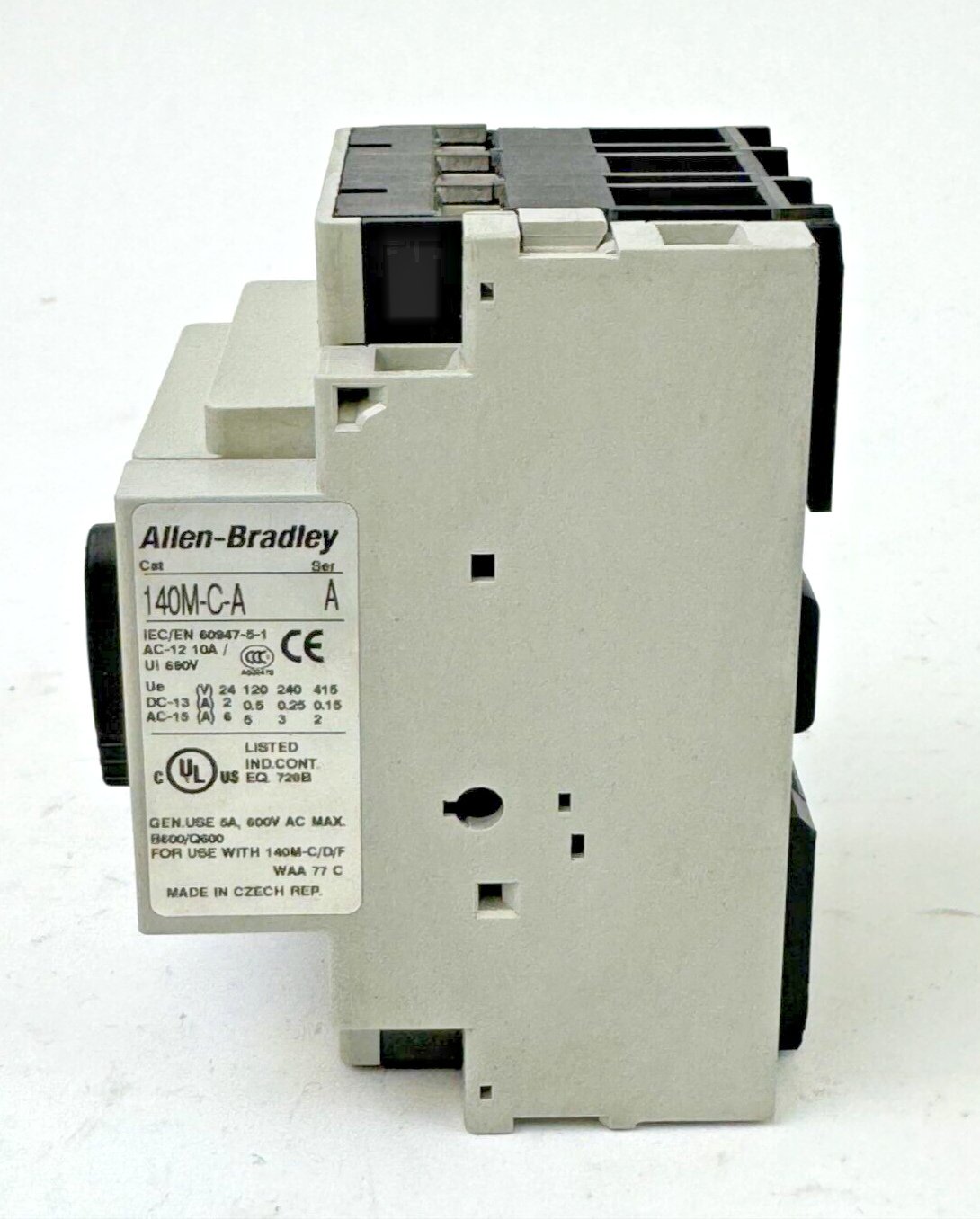 ALLEN-BRADLEY - 140M-C2E-B40 SER. C - MOTOR PROTECTOR + 140M-C-A SER. A AUX. CON