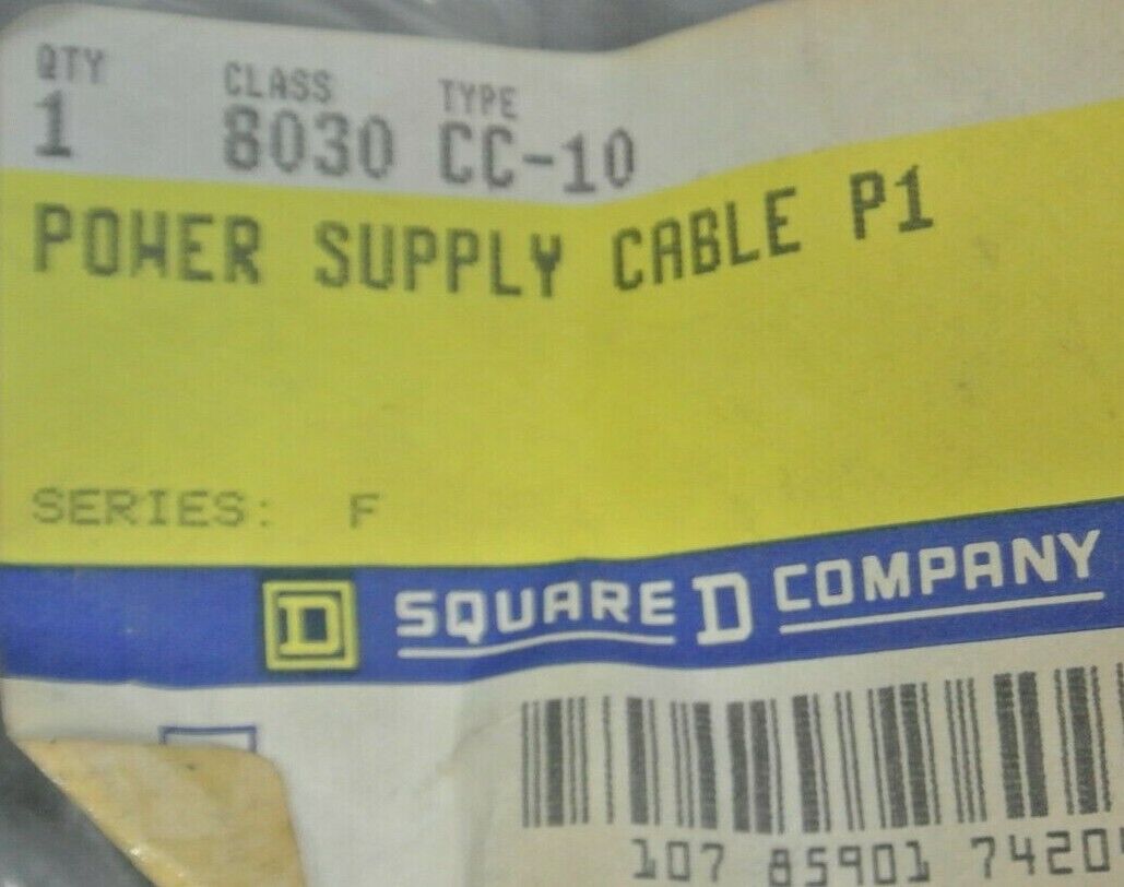 SQUARE D 8030 CC-10 POWER SUPPLY CABLE P1 / NEW SURPLUS