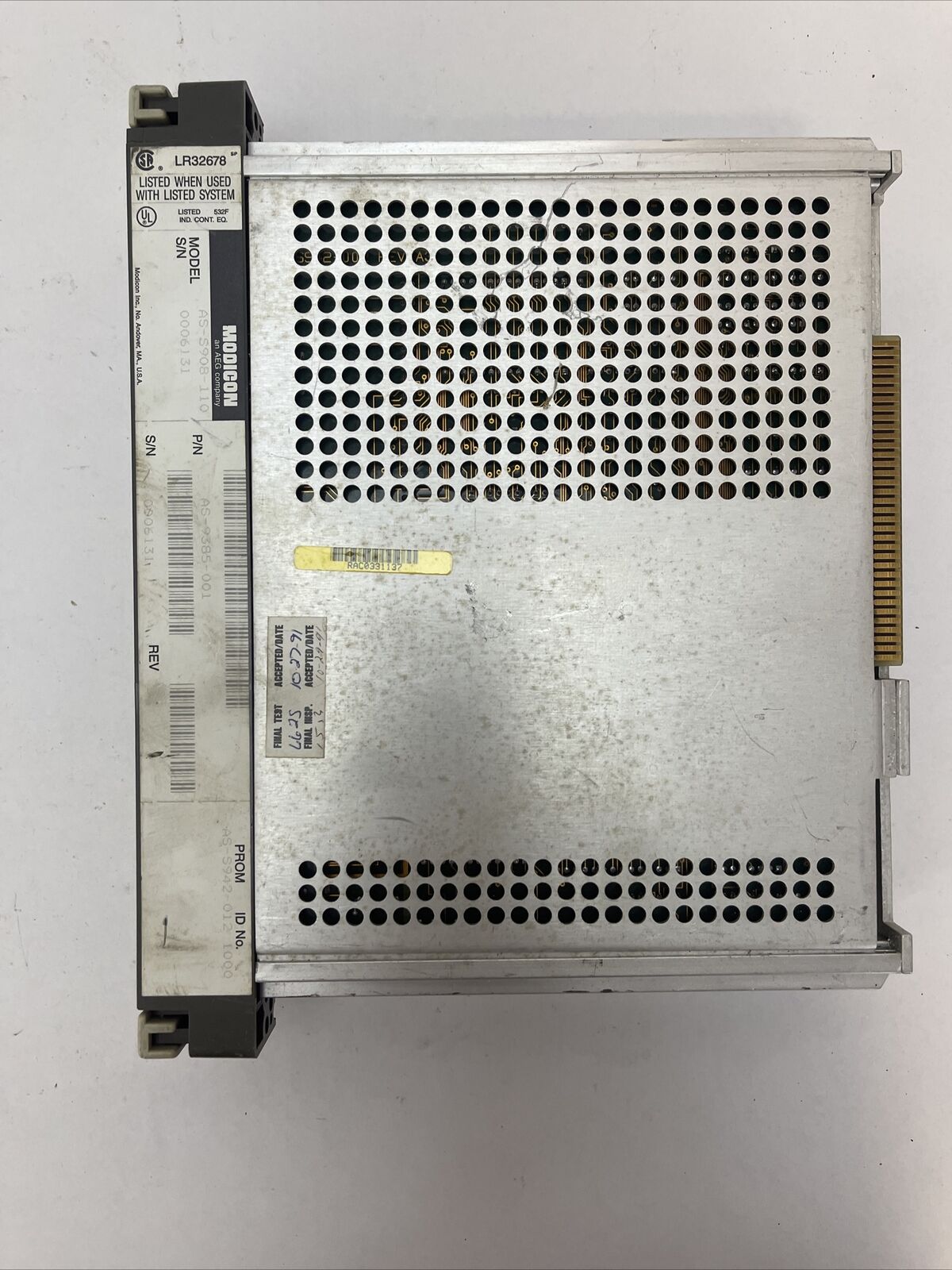 AEG MODICON AS-S908-110 AS-9385-001 REMOTE I/O PROCESSOR