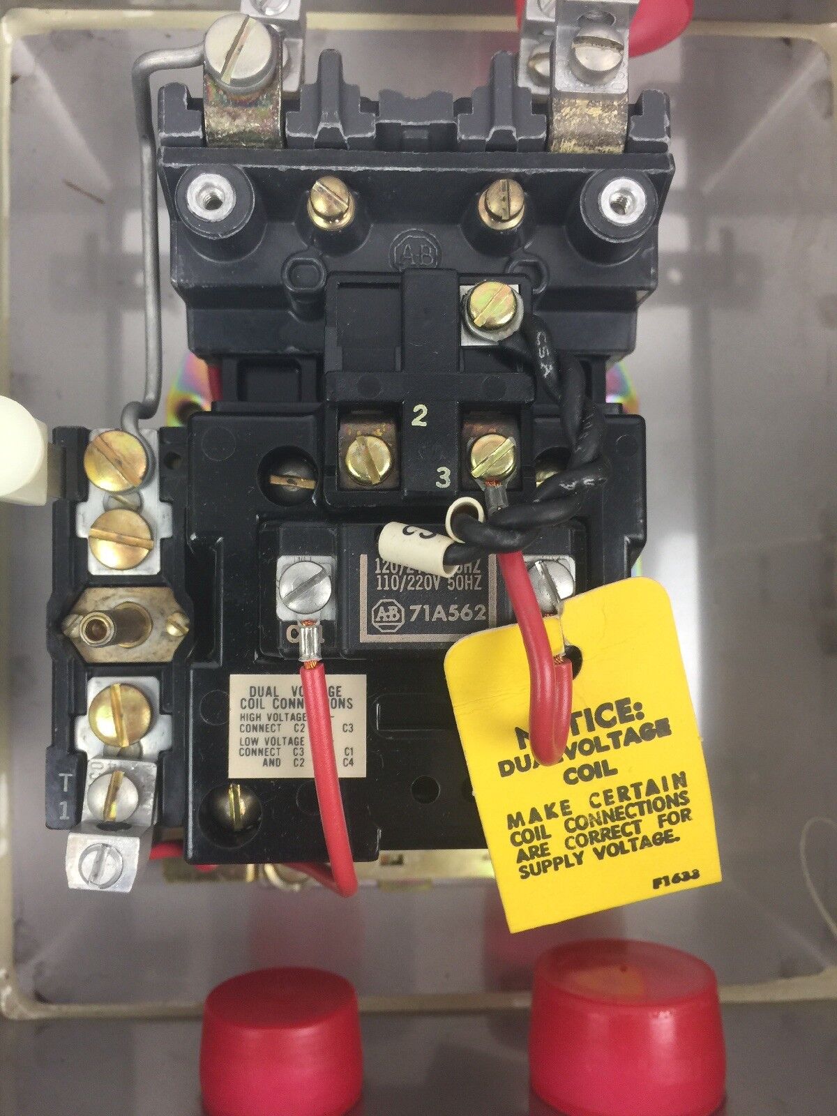 ALLEN BRADLEY 709-XCT ACROSS THE LINE AC STARTER SIZE 1P NEMA 4 120/240 V 60 HZ