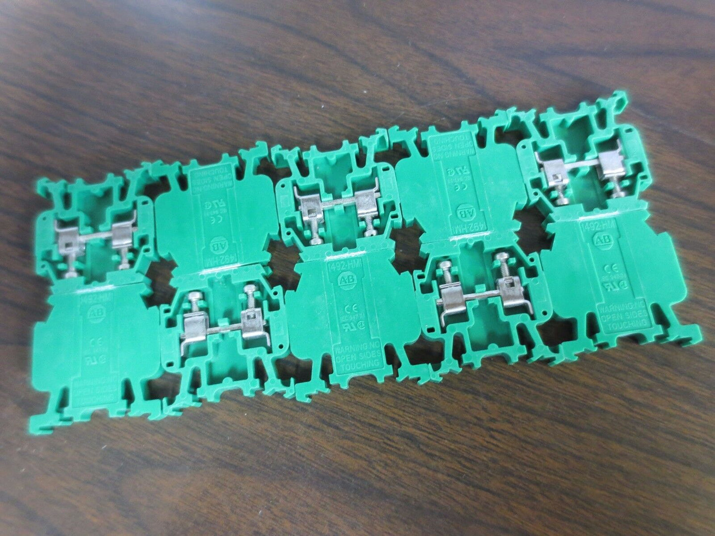 A-B 1492-HM1 / 1492-HM1G TERMINAL BLOCKS GREEN - NEW SURPLUS - LOT of 10