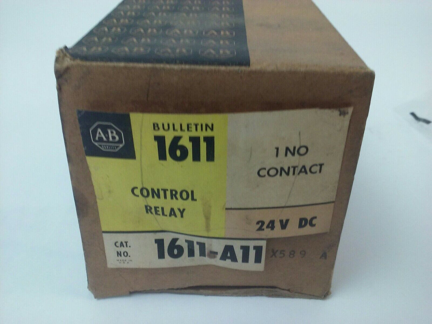 ALLEN BRADLEY, 1611-A11X589 SER. A CONTROL RELAY, 24VDC, 120VAC, 30A MAKE, 3A