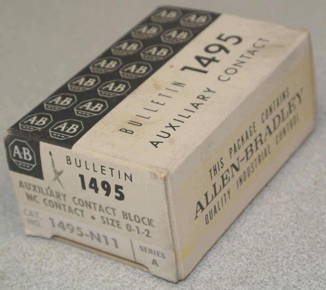 ALLEN-BRADLEY 1495-N11 / AUXILIARY CONTACT BLOCK / N.C. CONTACT / SIZE 0, 1, 2