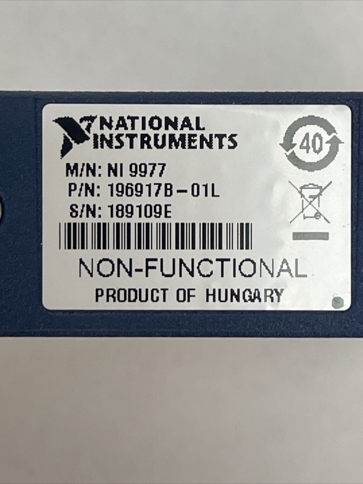 NATIONAL INSTRUMENT 196917B-01L FILLER MODULE (LOT OF 2)