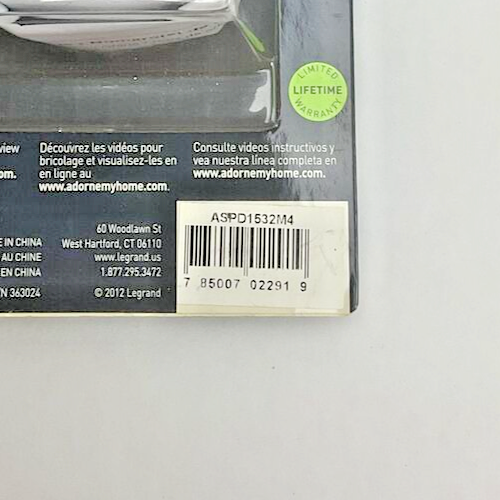 ADORNE ASPD152M4 PADDLE SWITCH INTERRRUPTOR 15A ****LOTOF5****