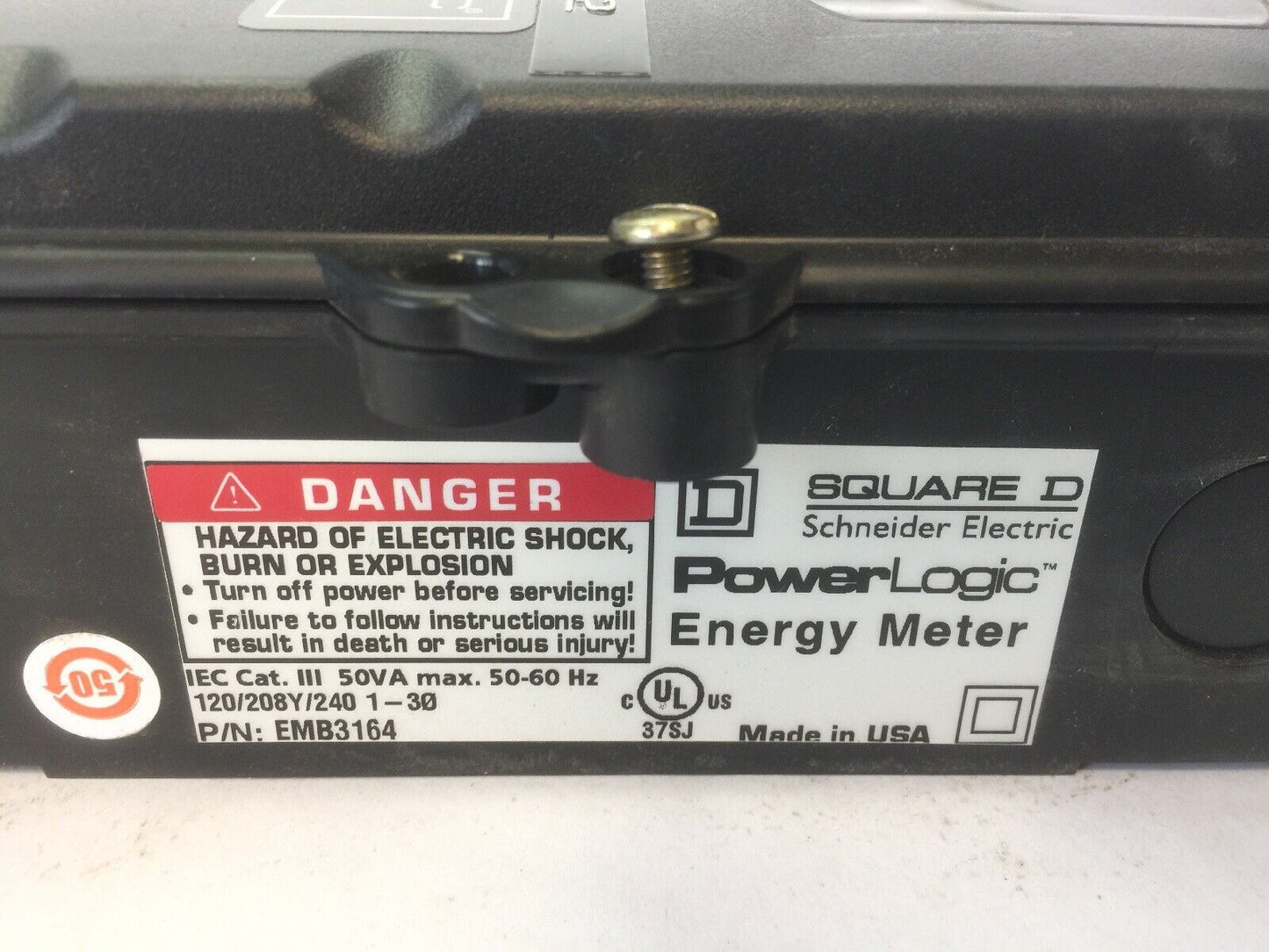 SQUARE D EMB3164 POWER LOGIC ENERGY METER 250VAC