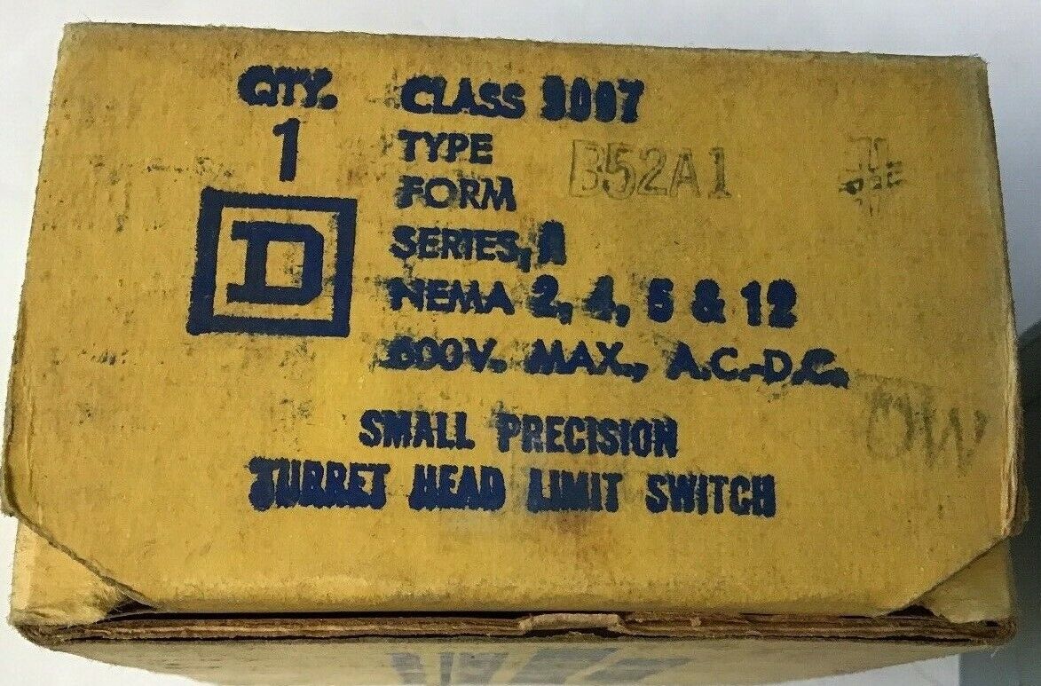 SQUARE D 9007 B52A1 TURRET HEAD LIMIT SWITCH SER. A
