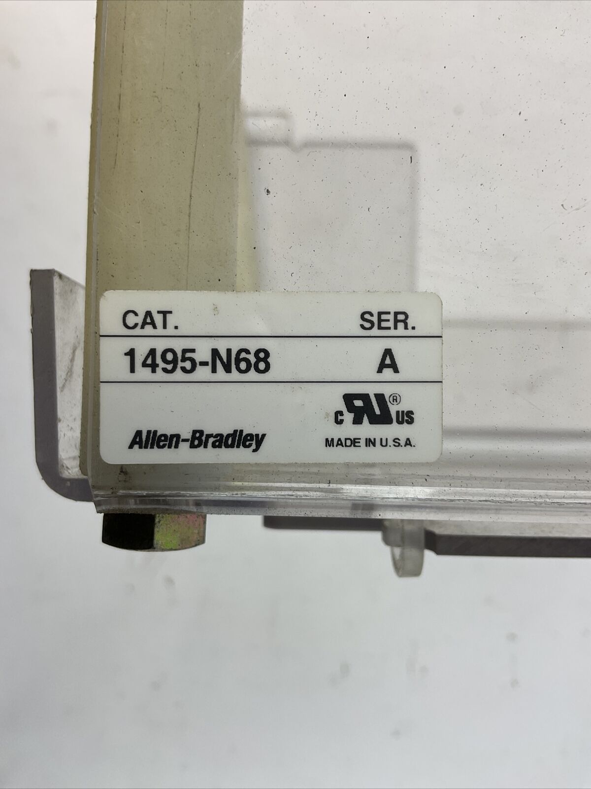 ALLEN BRADLEY 1495-N68 SER A PROTECTIVE FUSE COVER WITH DOOR