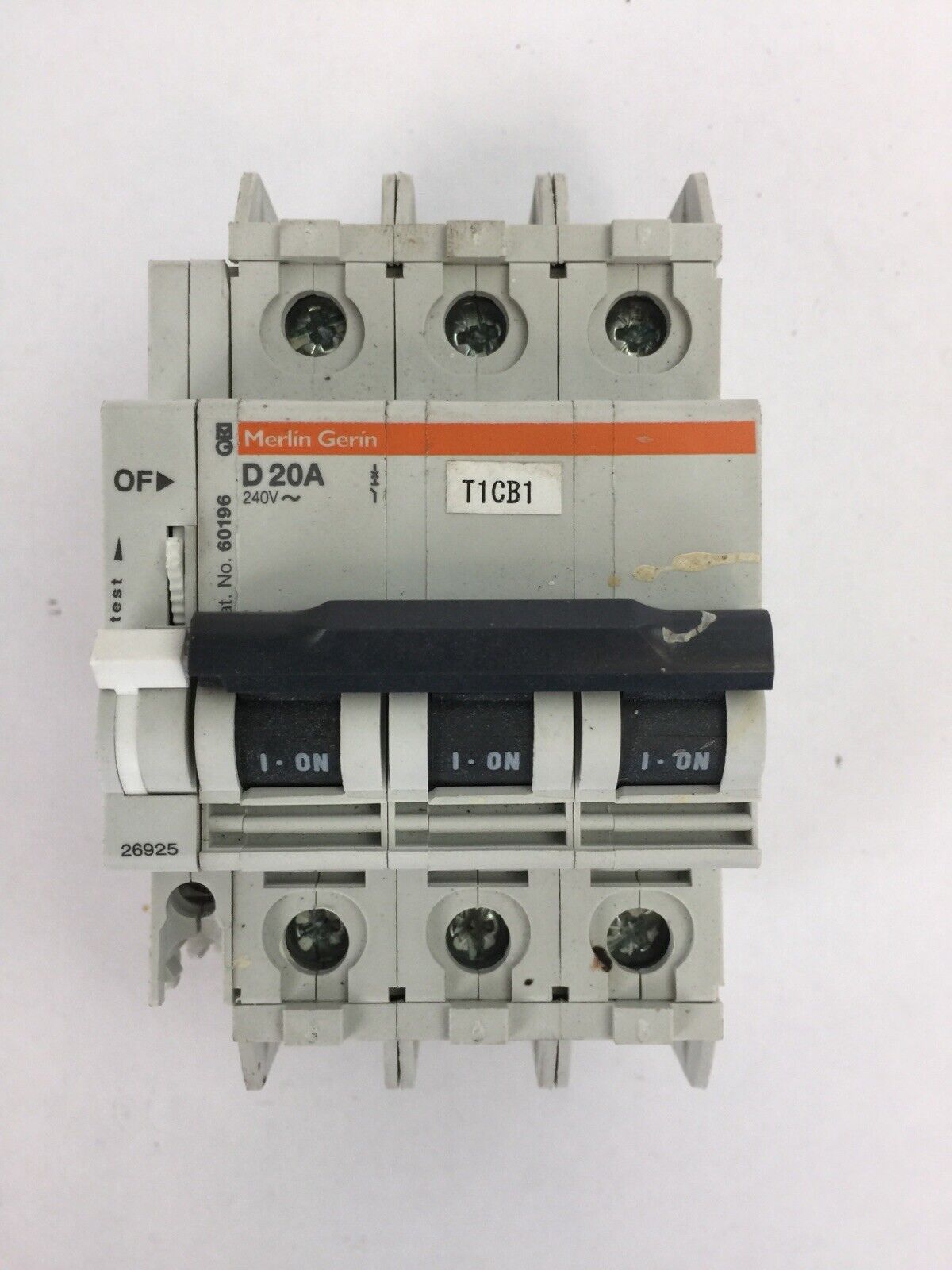 MERLIN GERIN 60196 CIRCUIT BREAKER 240VAC 20A