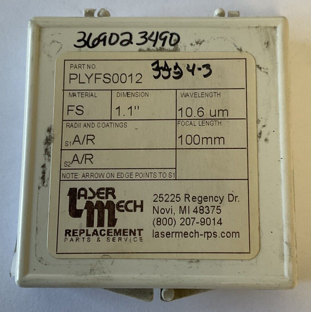 LASER MECH PLYFS0012 LENS 1.1" 10.6UM 10MM