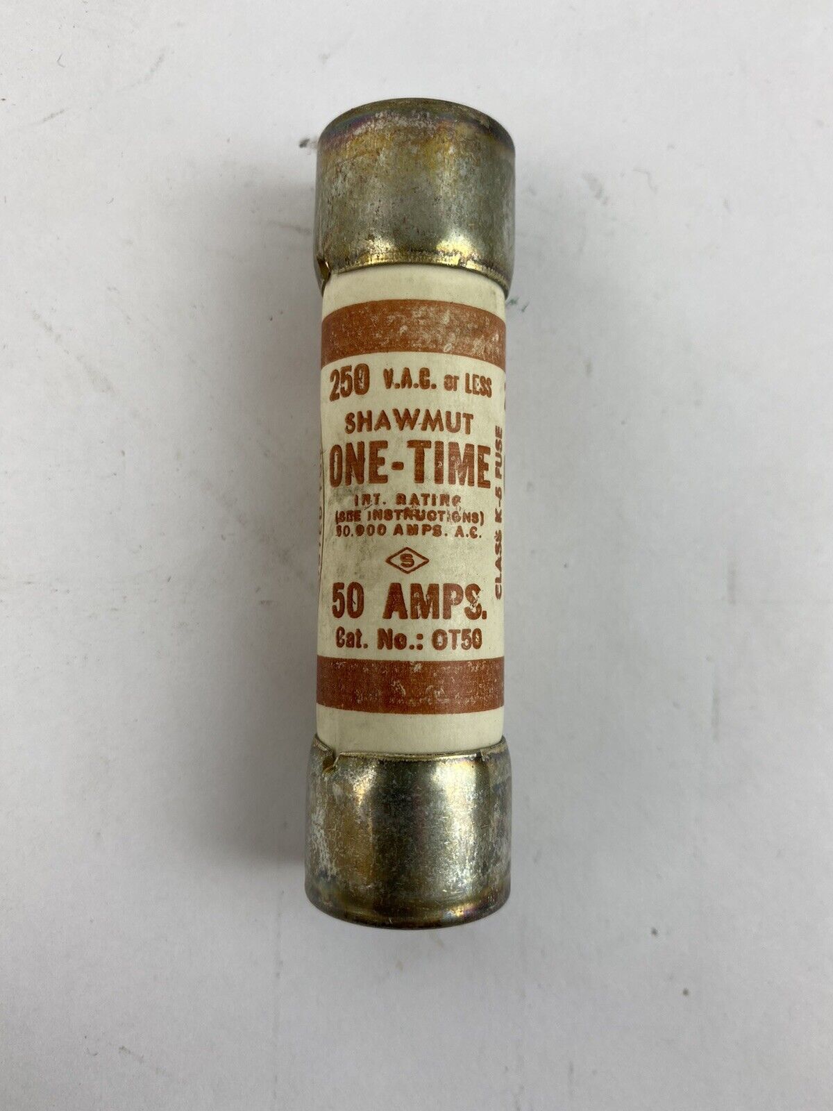 Shawmut One-Time OT50 50A 250V Fuse "Lot of 10"