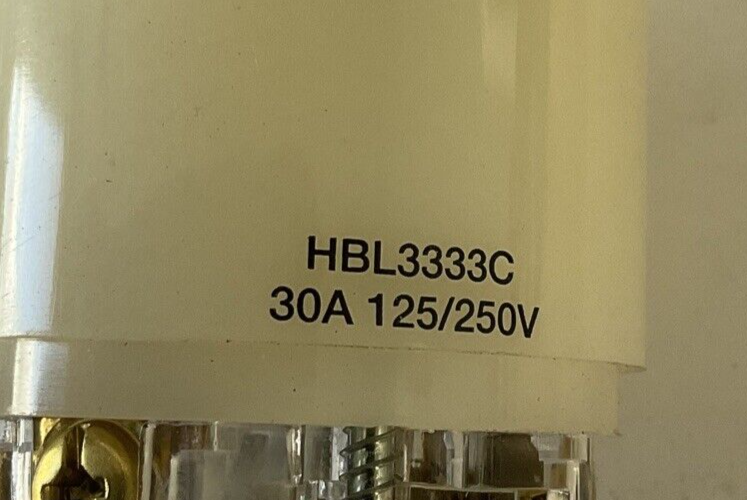 HUBBELL HBL3333C PLUG RECEPTACLE 30A 125/250V