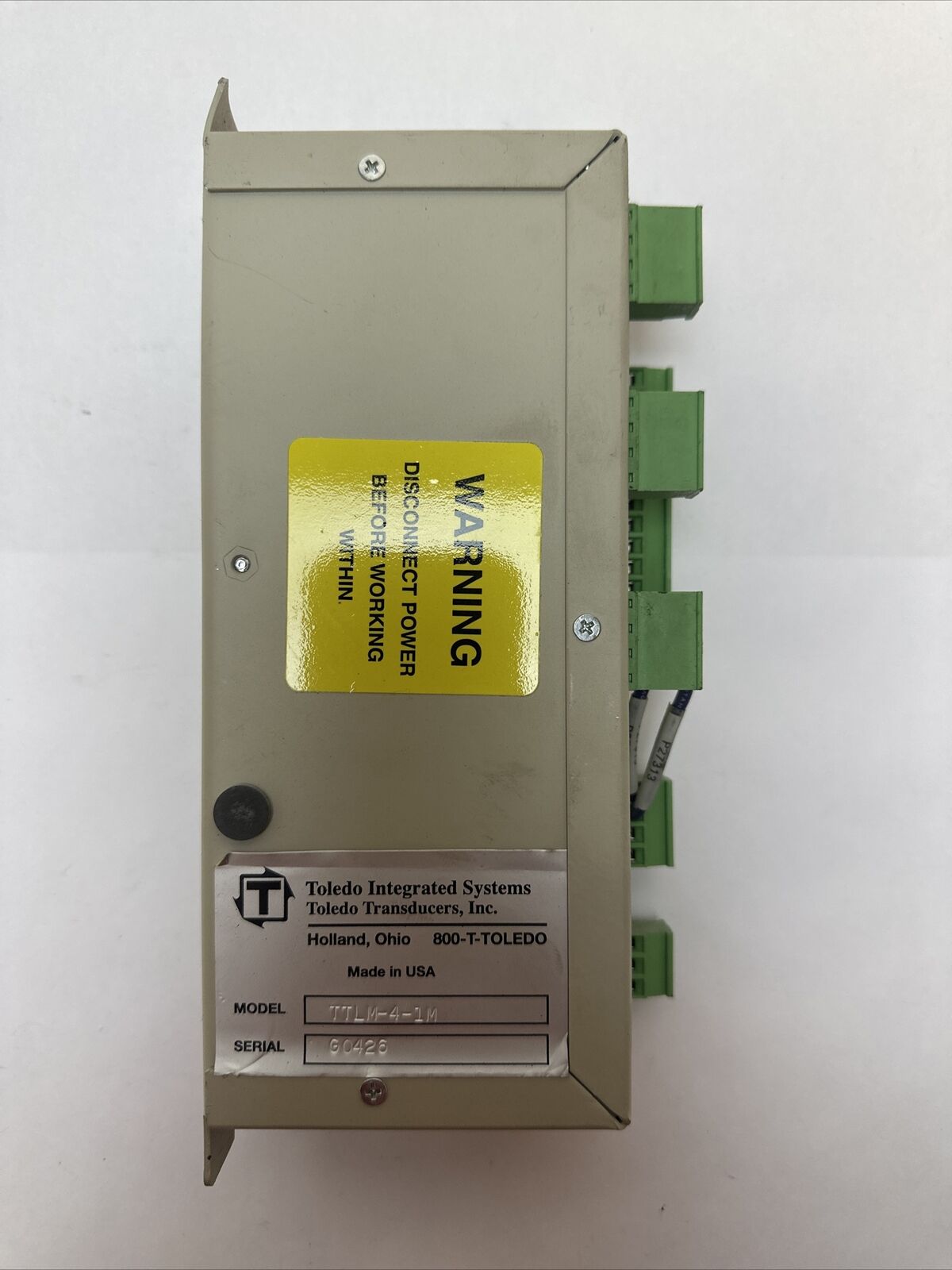 TOLEDO INTEGRATED SYSTEMS TTLM-4-1M TTLM I/O LOAD MODULE