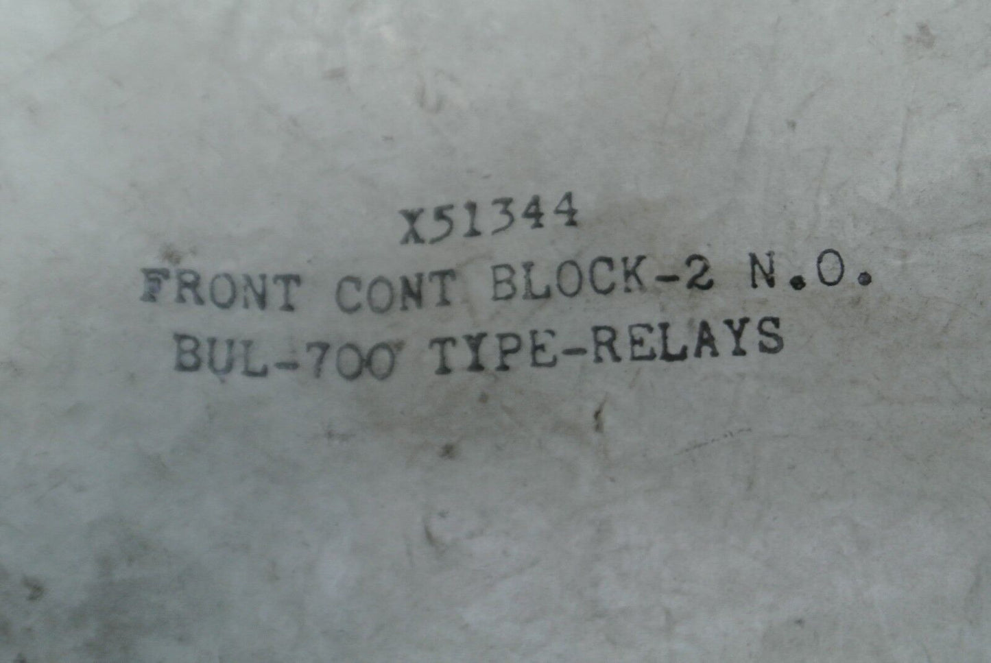 ALLEN-BRADLEY X-51344 FRONT CONTACT BLOCK / for BUL 700-TYPE RELAY / NEW SURPLUS