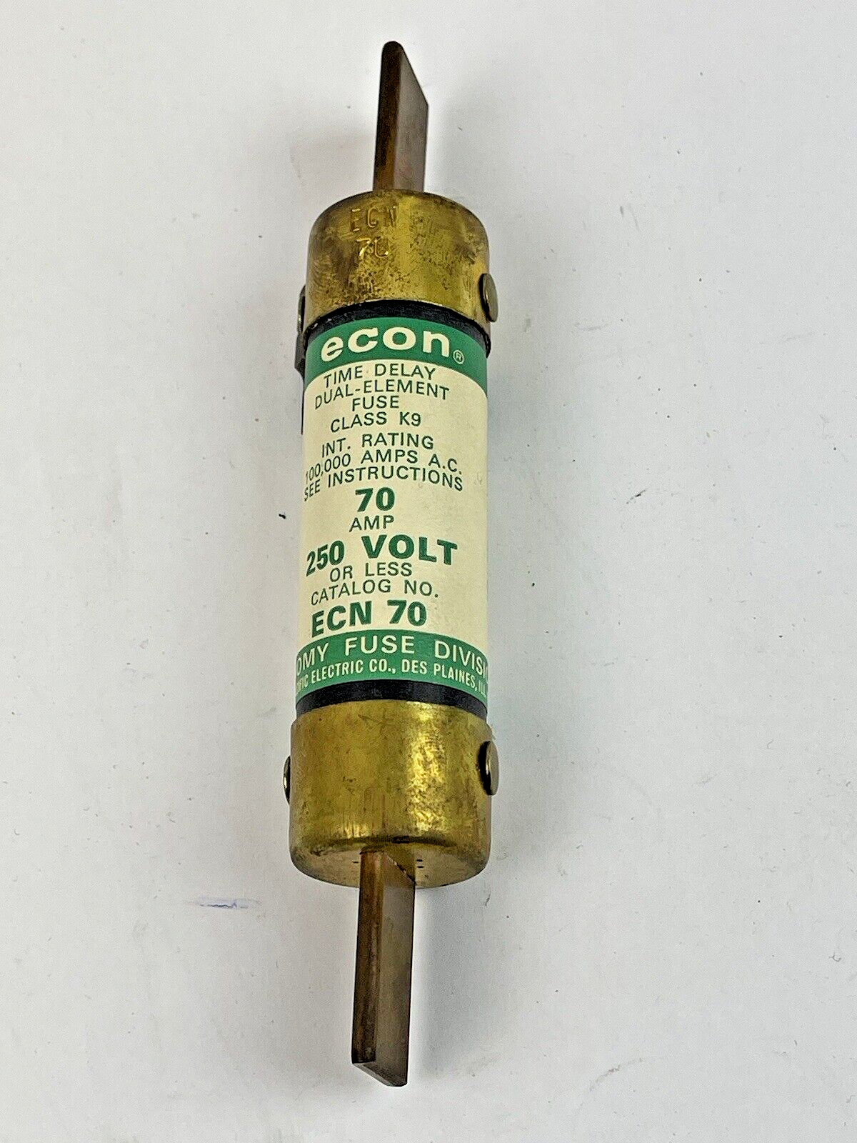 FEDERAL PACIFIC ELECTRIC COMPANY *LOT OF 4* - ECN 70 - ECON TIME DELAY D-E FUSE