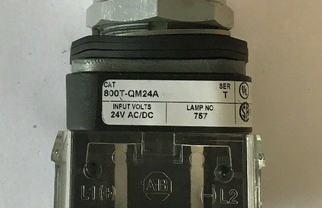ALLEN BRADLEY 800T-QM24A SER T PUSH BUTTON 24VAC/VDC