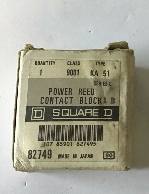 SQUARE D 9001 KA 51 POWER REED CONTACT BLOCK LB SER.C