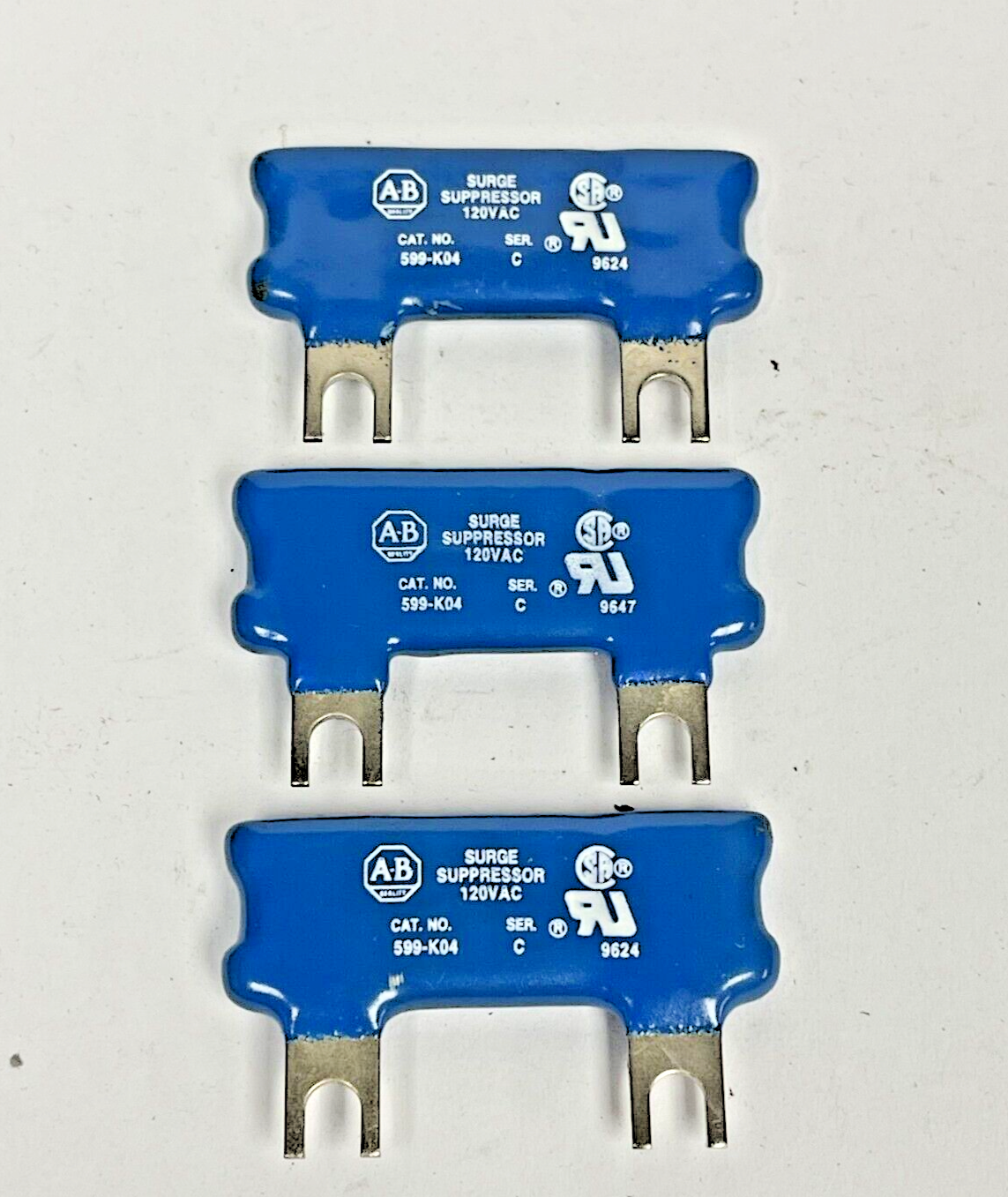 ALLEN BRADLEY -599-K04 SER. C -*LOT OF 3* - SURGE SUPPRESSOR - 120 VAC